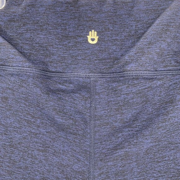 SPIRITUAL GANGSTER Athletic Side Stripe Practice Leggings Heather Blue M - Picture 2 of 10